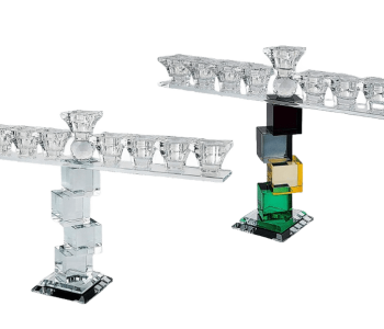 חנוכית קריסטל מגדל קוביות יצירה מודרנית ועכשווית