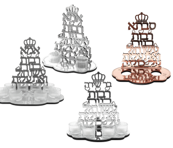 מעמד להדלקת נרות שבת וחג פמוטים בהתאמה אישית עד 8 פמוטים במגוון צבעים לבחירה