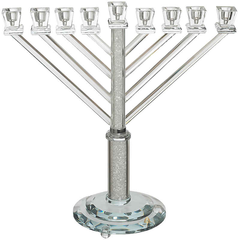 חנוכייה קריסטל מלכותית לקדושת החג