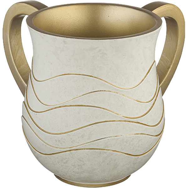 נטלה כלי נטילת ידיים גלי הזהב המלכותית מפולימר