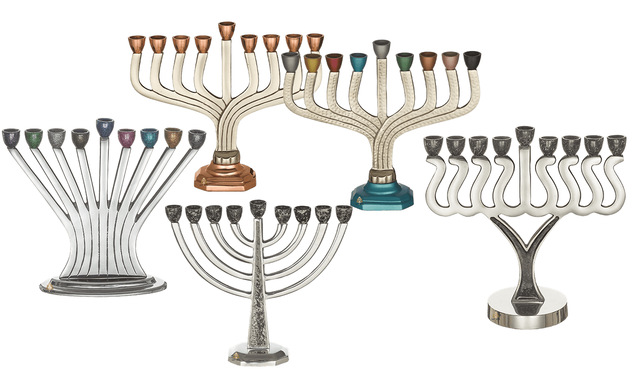 חנוכייה אלומיניום מעוצבת מתנה מושלמת לכל אירוע