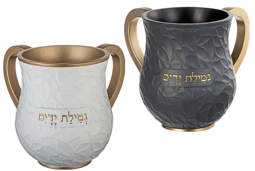 נטלה פולימר תבליט העלים המלכותית בלבן או שחור