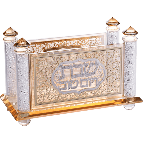 מפיון הכתר היוקרתי עיצוב קריסטל מהודר לשולחן שבת ויום טוב