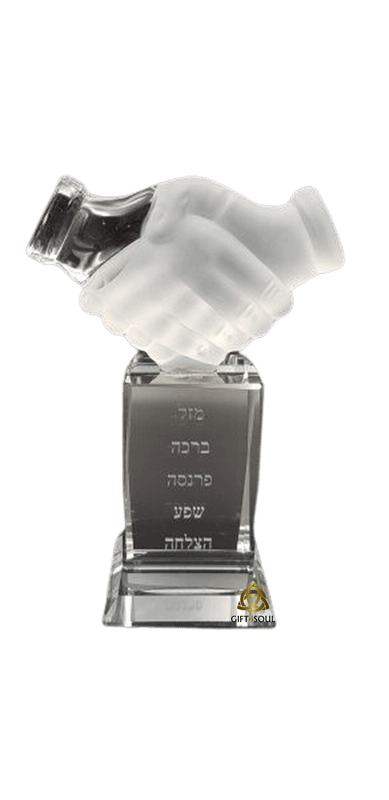 מעמד לחיצת יד מעוצב להפליא פריט נוי ייחודי 
