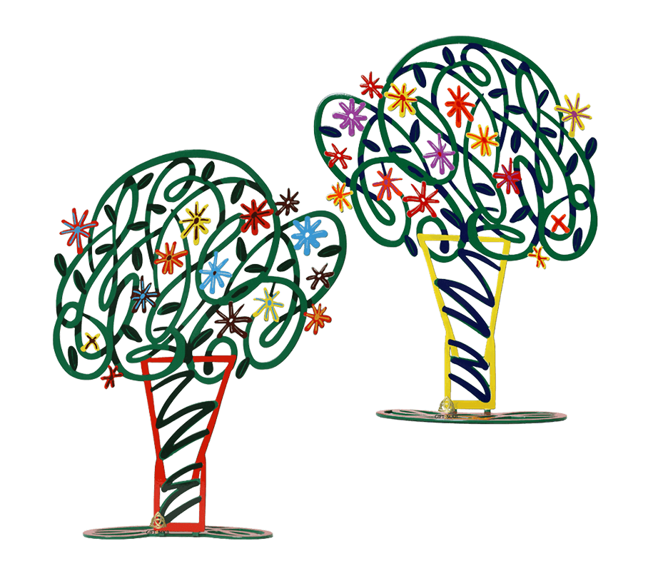 אגרטל זר ירוק דוד גרשטיין דגם יצירה Green Bouquet David Gerstein