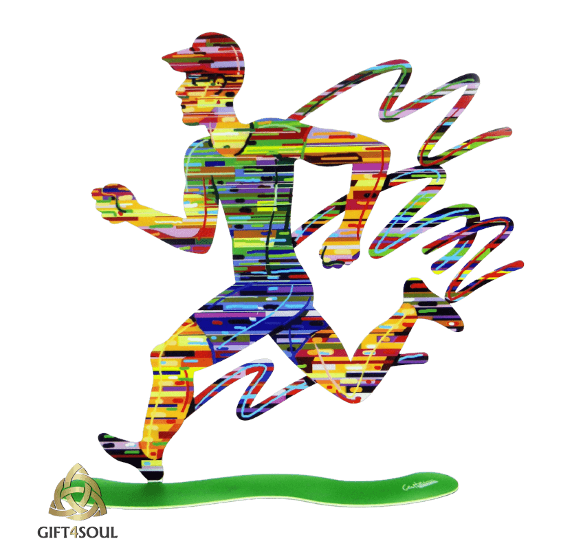 דוד גרשטיין David Gerstein דגם יצירה איש רץ Jogman לאנשים מיוחדים אלופים