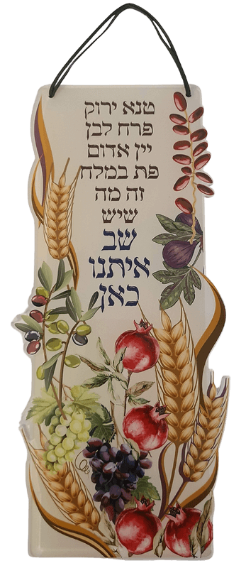 תמונת השראה לתלייה שב איתנו כאן דגם שבעת המינים