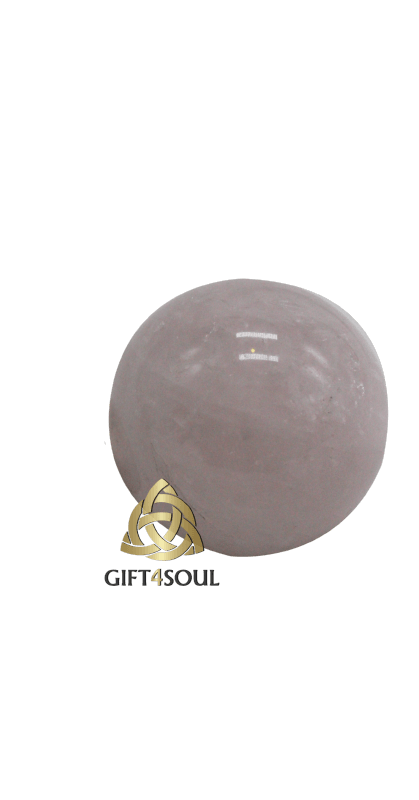 כדור רוזקוורץ טבעית כדור אבן קריסטל רוזקוורץ עגול קטן