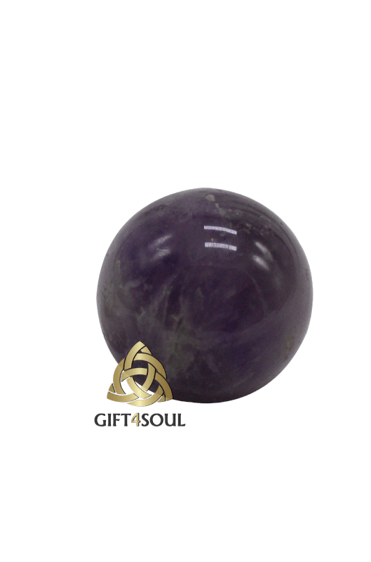 כדור אמטיסט אחלמה סגול  טבעית כדור אבן קריסטל אמטיסט עגול קטן