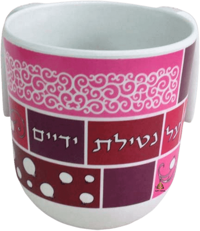 דגם ריבועים אדום ורוד
