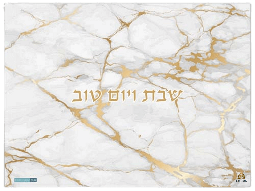 דמוי שיש לבן זהב