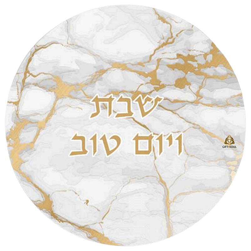 דמוי שיש לבן זהב 