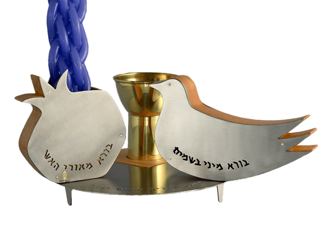 רימון מעמד מוזהב