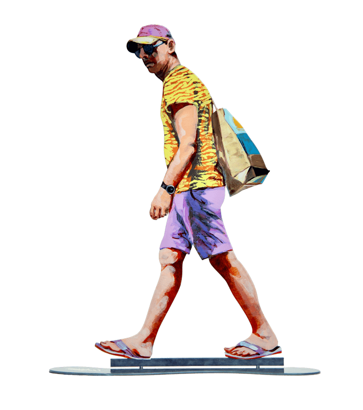 Walker With Baseball Cap