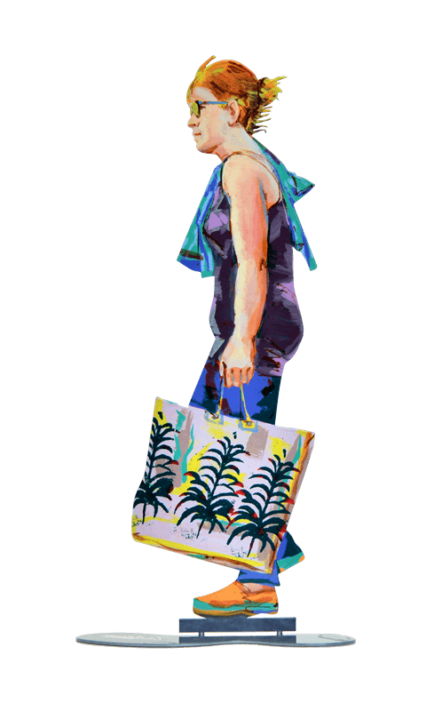Walker With Shopping Bag