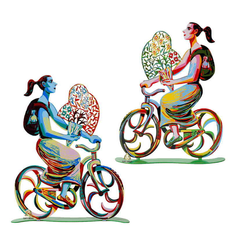 דוד גרשטיין David Gerstein דגם יצירה נערת הפרחים Flower Girl
