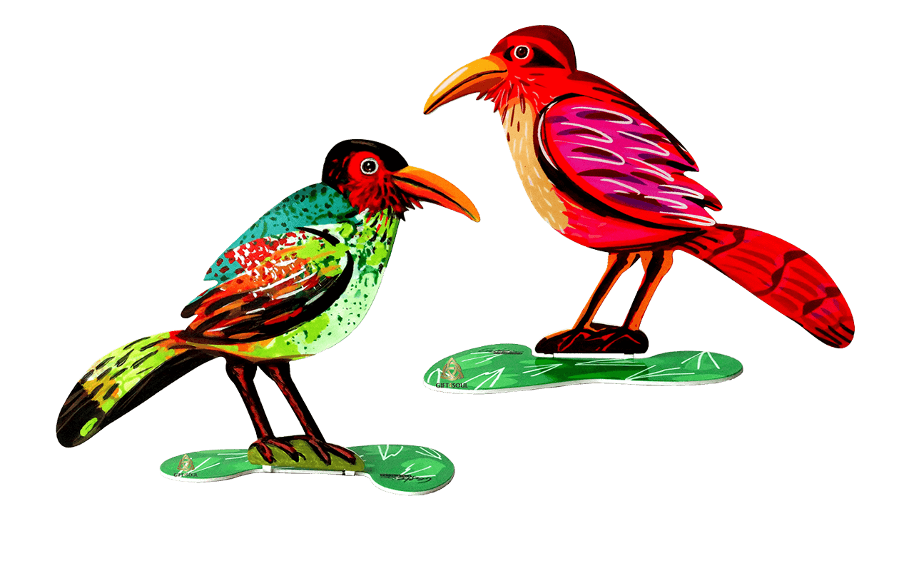 דוד גרשטיין David Gerstein דגם יצירה "ציפור חושבת Thinking Bird"
