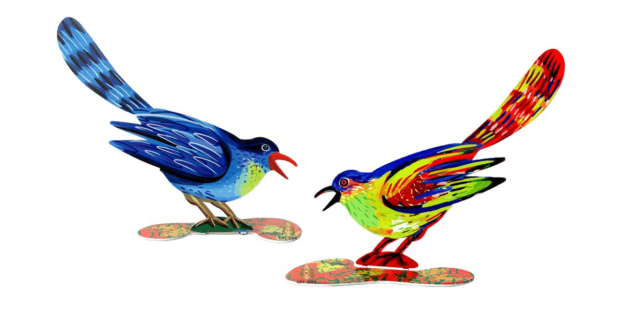 דוד גרשטיין David Gerstein דגם יצירה ציפור מאוהבת Bird In Love