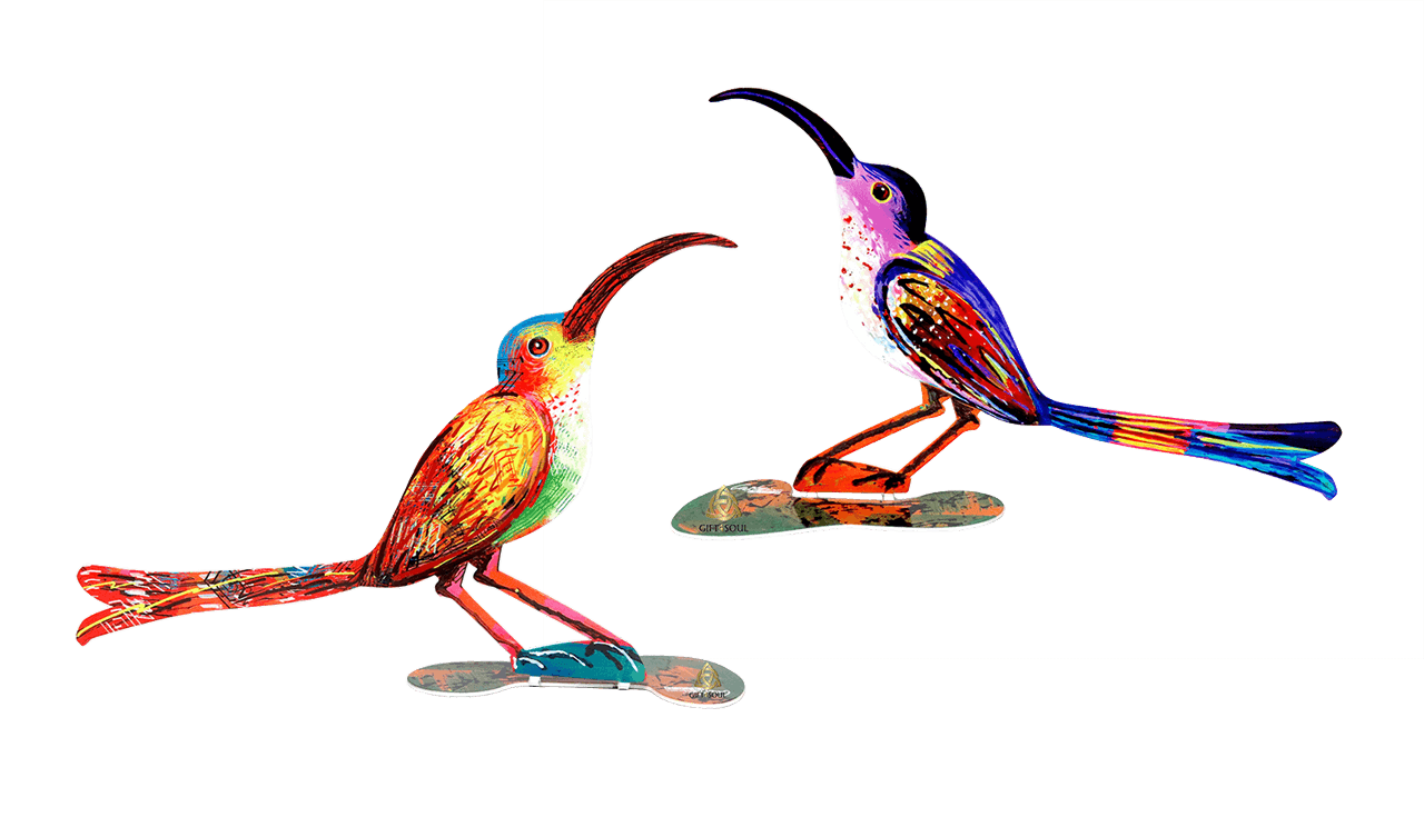 דוד גרשטיין David Gerstein דגם יצירה ציפור סקרנית Curious Bird