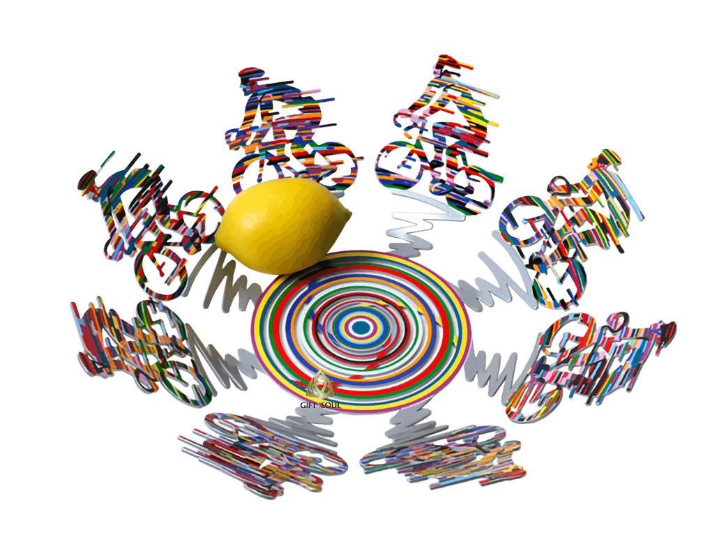 דוד גרשטיין David Gerstein דגם יצירה קערה רוכבים Cycle קטנה