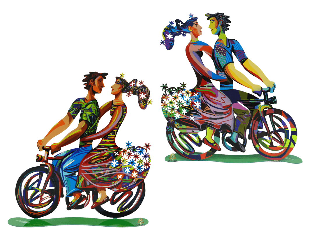 דוד גרשטיין David Gerstein דגם יצירה רוכבי אביב Spring Riders