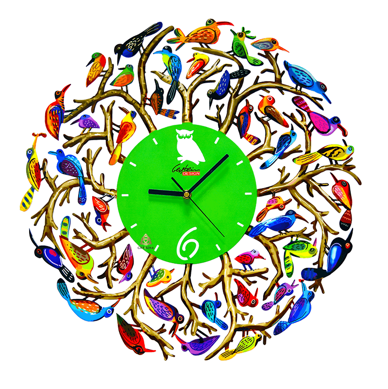 דוד גרשטיין David Gerstein דגם יצירה שעון טבע ציפורים Nature Time