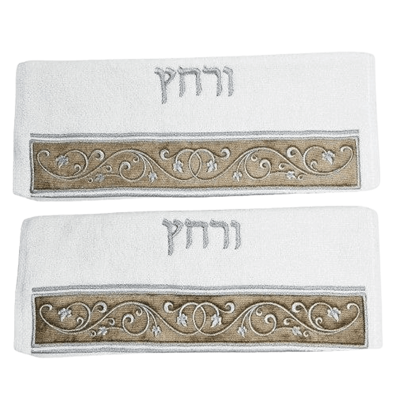  מגבות רחץ דגם קהל דמוי עור קטיפה ברונזה LL306777