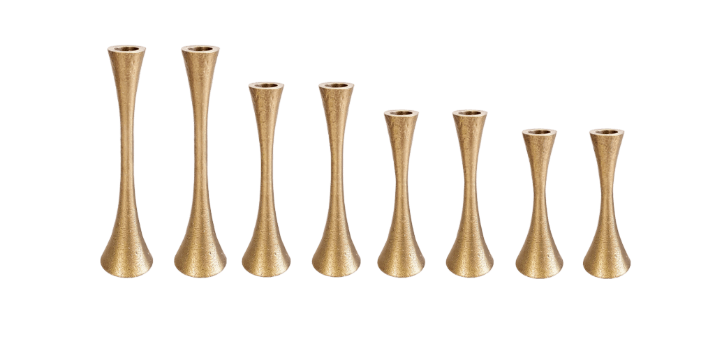 זוג פמוטים עבודת יד צורה עגולה נחושת במספר גדלים לבחירה