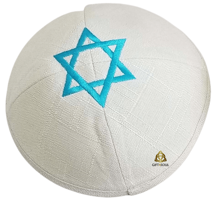 לבן מגן דוד תכלת 