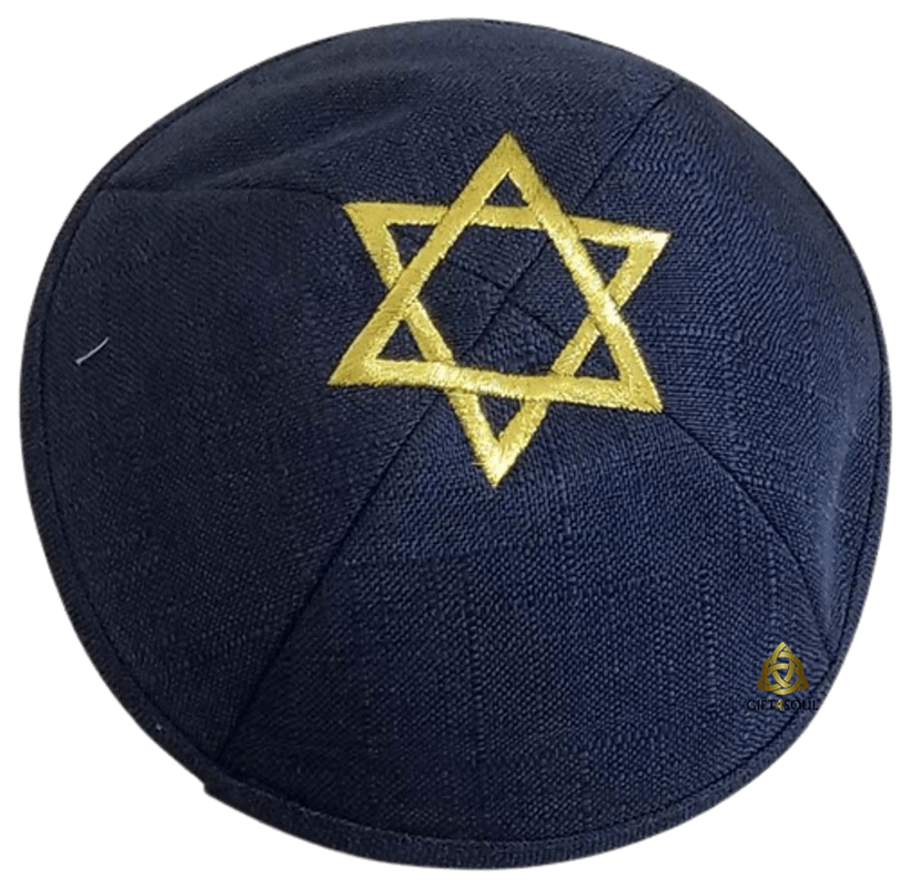 כחול מגן דוד זהב 