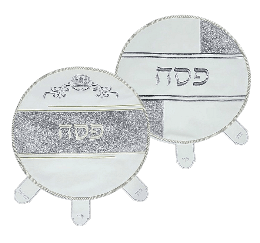 מפה  לכיסוי מצה כיתוב מוזהב או מוכסף לבחירה PVC