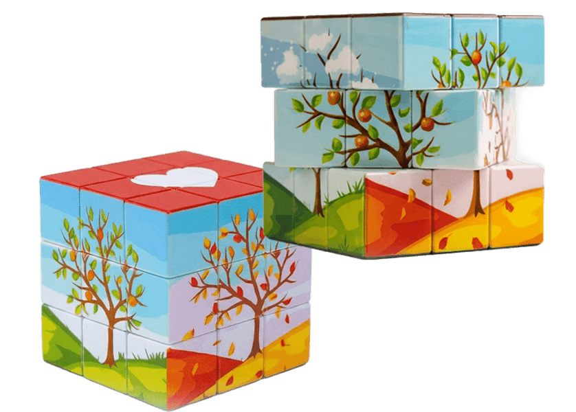 קובייה הונגרית בהתאמה אישית קובייה עם תמונות אישיות מתנה מדליקה מקורית סיפור אישי להרכבה