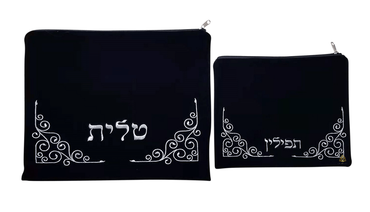 רקמה כסף שתי פינות