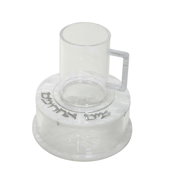 שיש לבן כיתוב כסוף