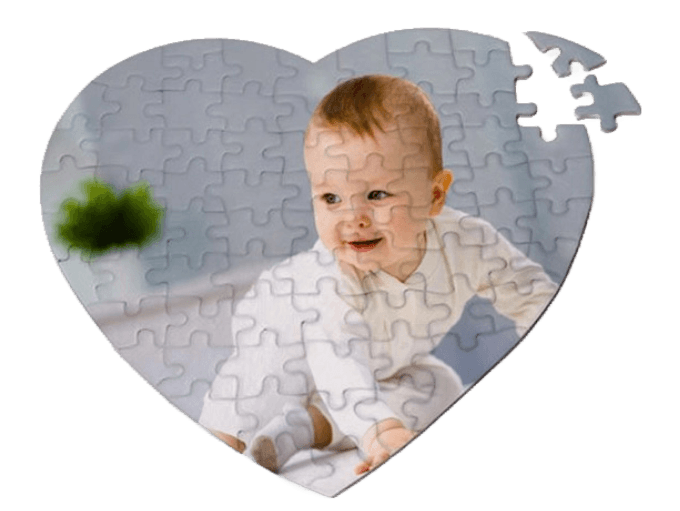 פאזל לב בהתאמה אישית מתמונה פאזל אישי מתנה מקורית מכל הלב