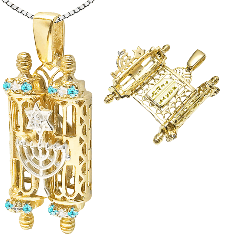 קריסטלים לבנים תכלת