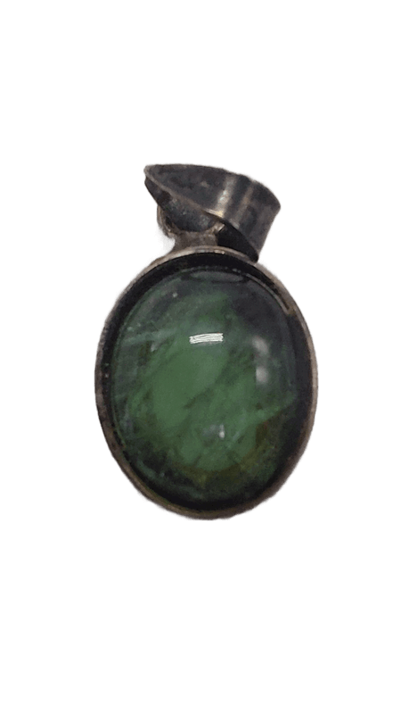 תליון קריסטל פלורייט ירוק לשמירה על איזון ומיקוד