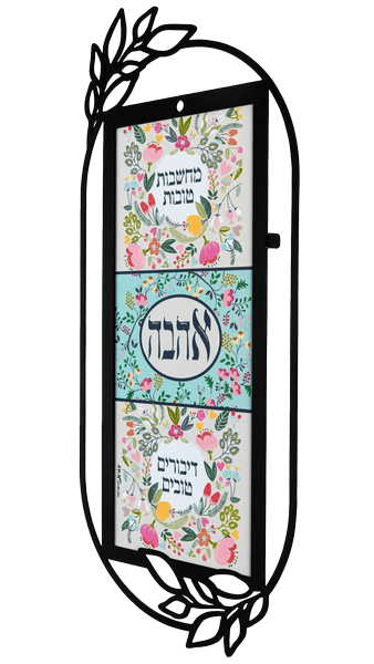 תמונת השראה קישוט קיר מתכת מחשבות ומילים טובות