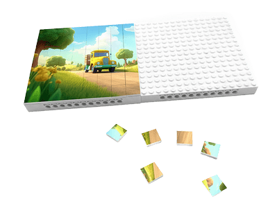 פאזל פסיפס בהתאמה אישית פאזל דמוי לגו מתמונה