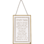 AJ40743 ברכה לתלייה זכוכית מזמור לתודה