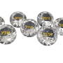 AV11301 סט 7 ברכות יהלומי קריסטל כיתוב זהב