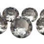 AV11701 סט 7 ברכות קריסטל כיתוב כסף