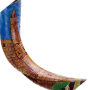 שופר תימני קודו מסולסל מקושט למתנה ירושלים