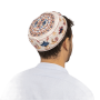 EMHMEZZ3Wa כובע כיפה בוכרי רקמה פרחים מלא