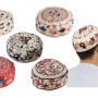EMHME T כובע כיפה בוכרי רקמה עשירה