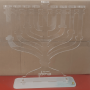 חנוכיה שם מפשחה מותאמת אישית עם שם משפחה הקדשה