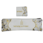 LL41006 סט להבדלה נרתיק 2 צבעים לבן צבע שיש אפור ונגיעות זהב