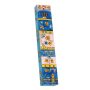 מזוזת עץ מרובעת משבצות פרחים