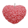 RO000073 נר לב פרחוני ורוד עדין