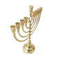 חנוכיה מגן דוד זהב 36סמ מעוצבת